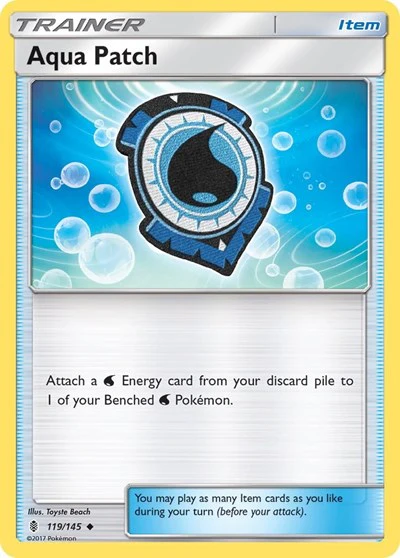 SM02: Aqua Patch (Reverse Holofoil)