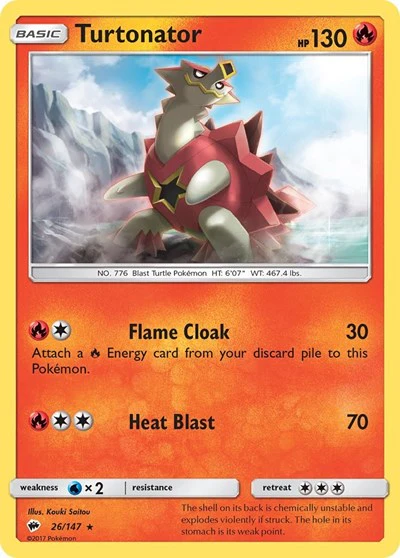 SM03: Turtonator (Reverse Holofoil)