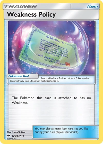 SM03: Weakness Policy (Reverse Holofoil)