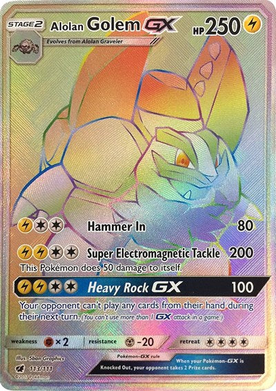 SM04: Alolan Golem GX (Secret) (Holofoil)
