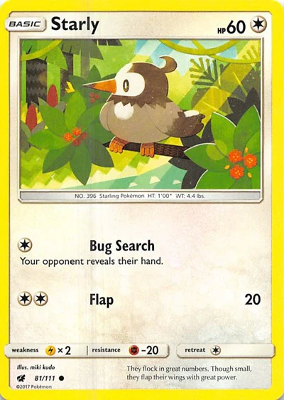 SM04: Starly (Reverse Holofoil)