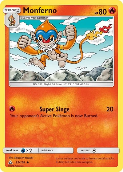 SM05: Monferno (Reverse Holofoil)