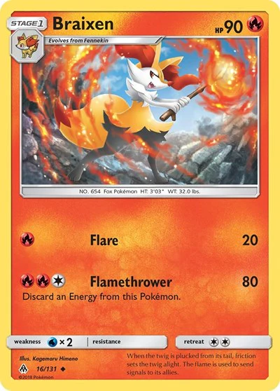 SM06: Braixen (Reverse Holofoil)