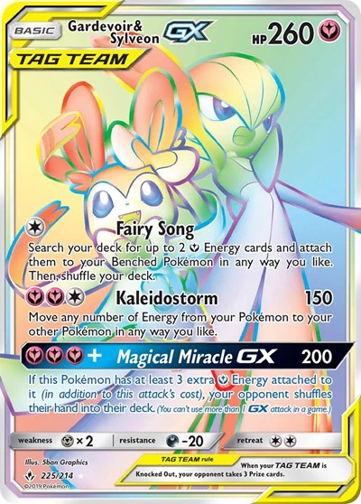 SM10: Gardevoir & Sylveon GX (Secret) (Holofoil)