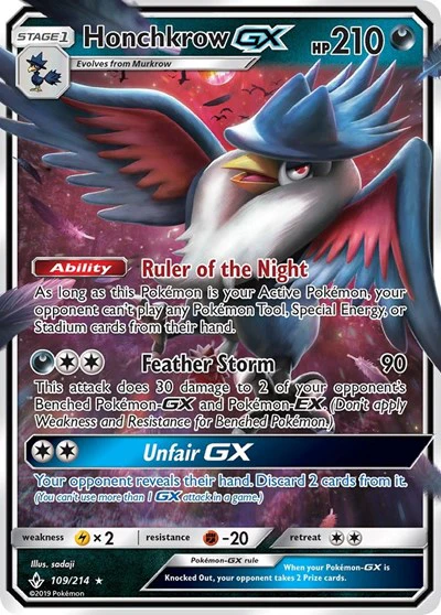 SM10: Honchkrow GX (Holofoil)