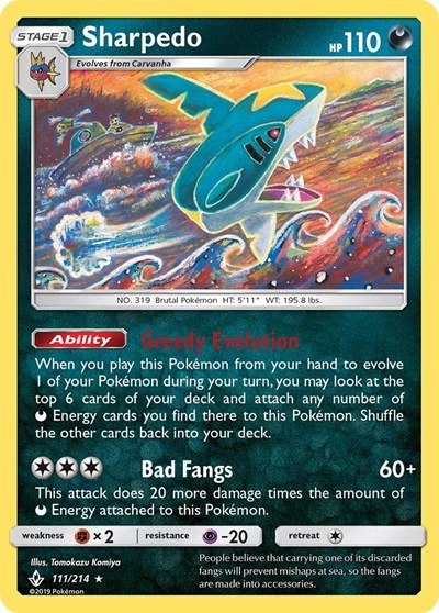 SM10: Sharpedo (Reverse Holofoil)