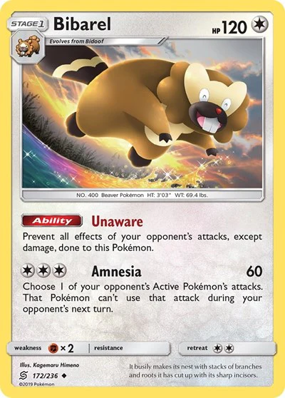SM11: Bibarel (Reverse Holofoil)