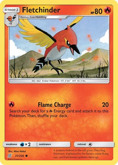 SM11: Fletchinder (Reverse Holofoil)