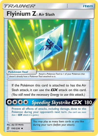 SM11: Flyinium Z: Air Slash (Reverse Holofoil)