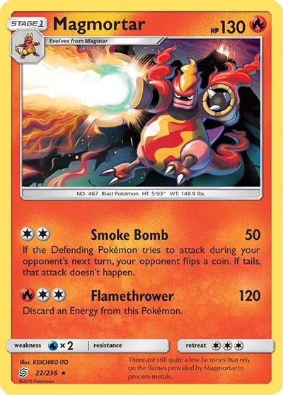 SM11: Magmortar (Reverse Holofoil)