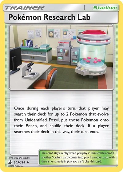 SM11: Pokemon Research Lab (Reverse Holofoil)