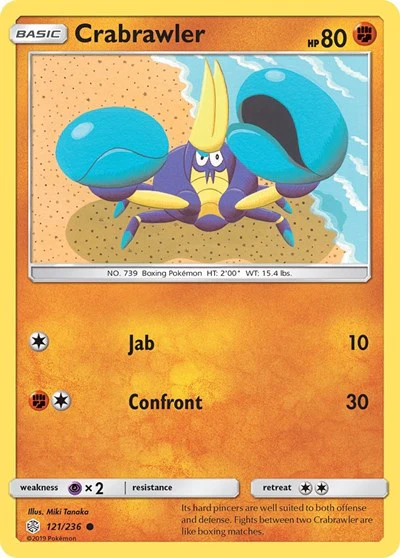SM12: Crabrawler (Reverse Holofoil)