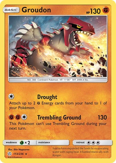 SM12: Groudon (Reverse Holofoil)