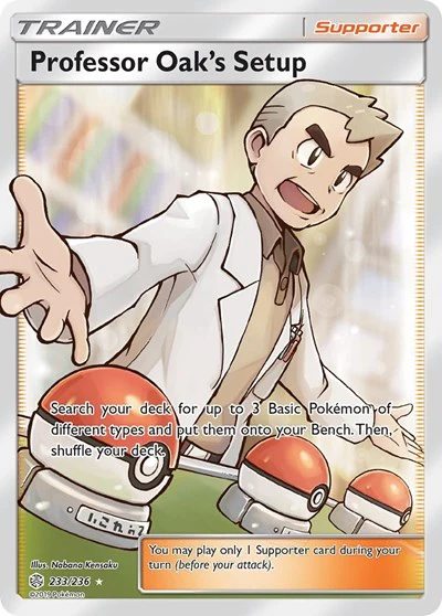SM12: Professor Oak's Setup (Full Art) (Holofoil)