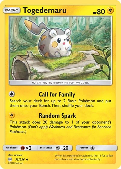 SM12: Togedemaru - 73/236 (Reverse Holofoil)