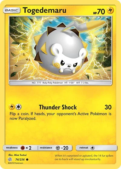 SM12: Togedemaru - 74/236 (Reverse Holofoil)