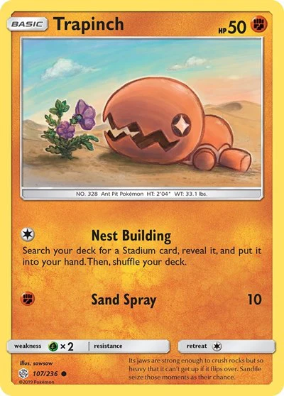 SM12: Trapinch - 107/236 (Reverse Holofoil)