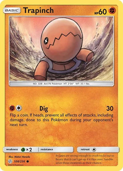 SM12: Trapinch - 108/236 (Reverse Holofoil)