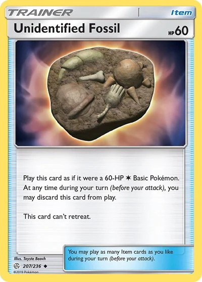 SM12: Unidentified Fossil (Reverse Holofoil)