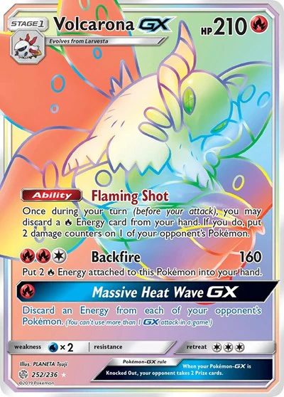 SM12: Volcarona GX (Secret) (Holofoil)
