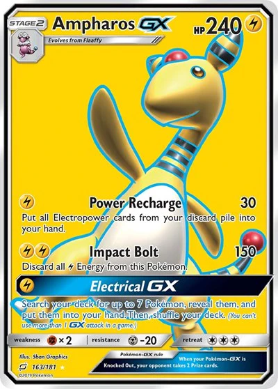 SM9: Ampharos GX (Full Art) (Holofoil)