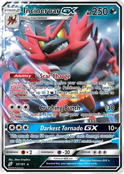 SM9: Incineroar GX (Holofoil)