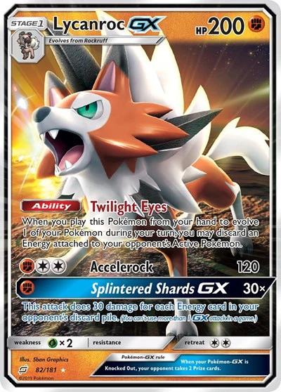 SM9: Lycanroc GX (Holofoil)