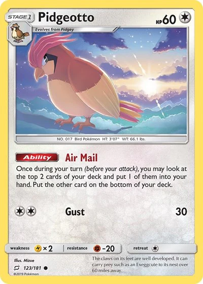 SM9: Pidgeotto (Reverse Holofoil)