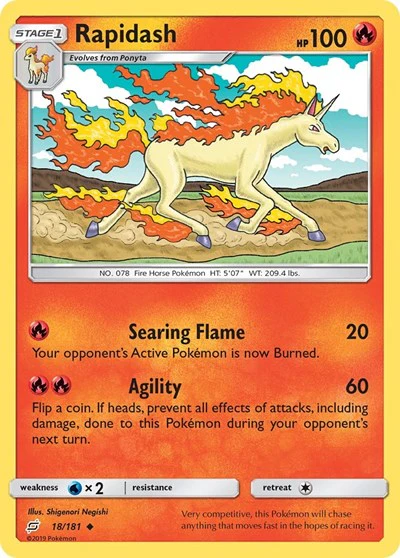 SM9: Rapidash (Reverse Holofoil)
