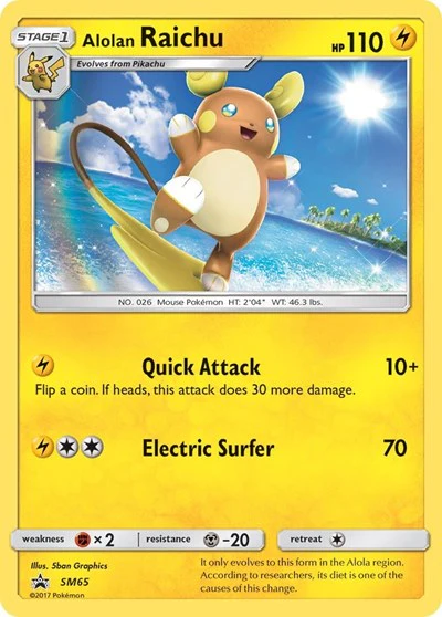 SMP: Alolan Raichu - SM65 (Holofoil)