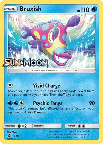 SMP: Bruxish - SM11 (Prerelease) (Holofoil)