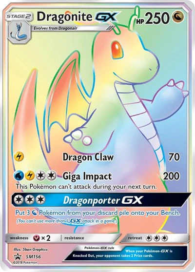 SMP: Dragonite GX - SM156 (Holofoil)