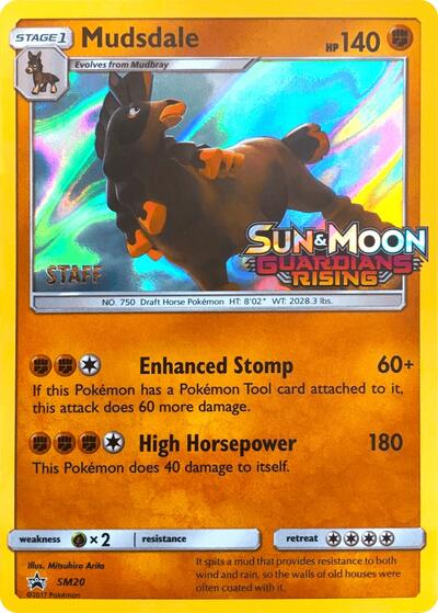 SMP: Mudsdale - SM20 (Prerelease) [Staff] (Holofoil)