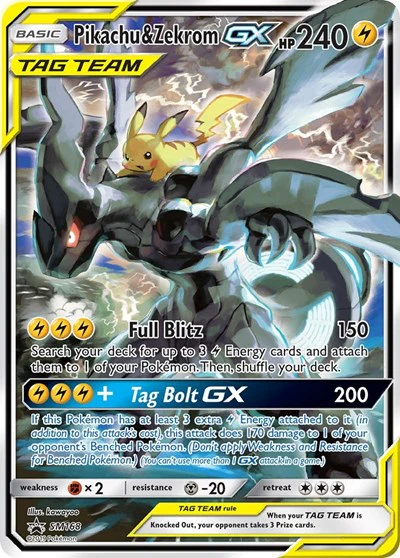 SMP: Pikachu & Zekrom GX (Holofoil)