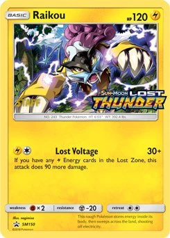 SMP: Raikou - SM150 (Prerelease) (Staff) (Holofoil)