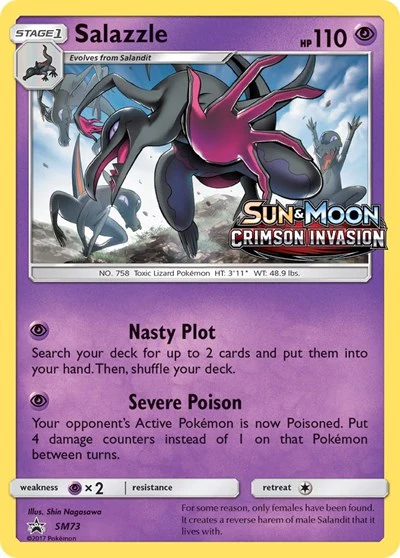 SMP: Salazzle - SM73 (Prerelease) (Holofoil)