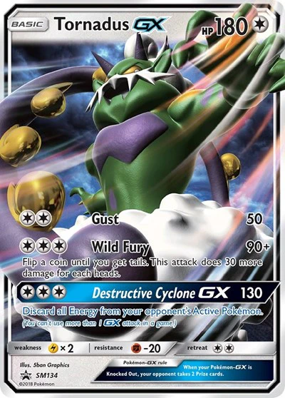 SMP: Tornadus GX - SM134 (Holofoil)