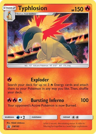 SMP: Typhlosion - SM185 (Holofoil)