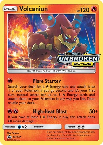 SMP: Volcanion - SM179 (Prerelease) (Holofoil)