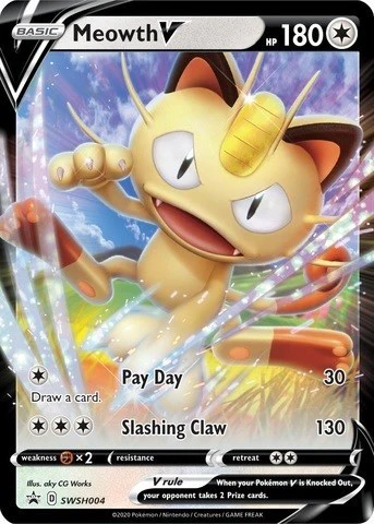 SWSD: Meowth V - SWSH004 (Holofoil)
