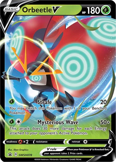 SWSD: Orbeetle V - SWSH078 (Holofoil)