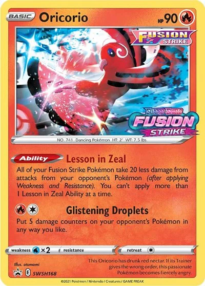 SWSD: Oricorio - SWSH168 (Prerelease) (Holofoil)