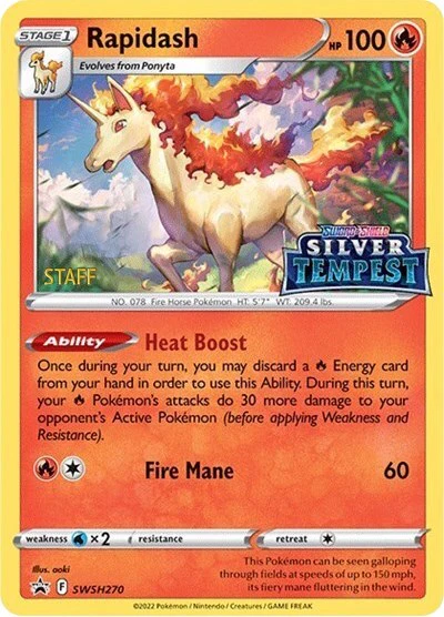 SWSD: Rapidash - SWSH270 (Prerelease) [STAFF] (Holofoil)