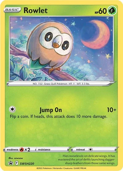SWSD: Rowlet - SWSH220 (Holofoil)