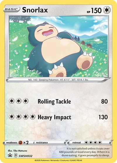 SWSD: Snorlax - SWSH032 (Holofoil)