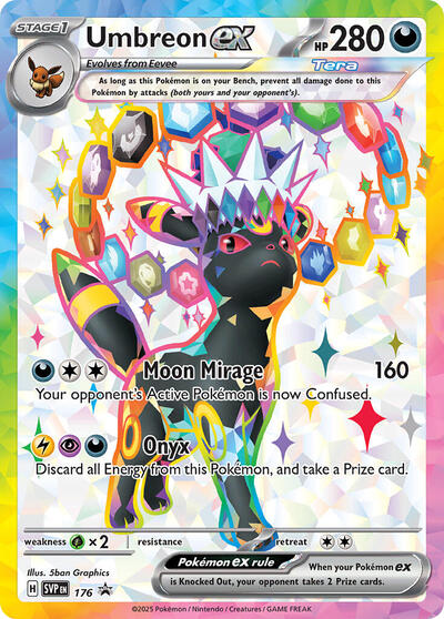 SWSD: Umbreon ex - 176 (Holofoil)