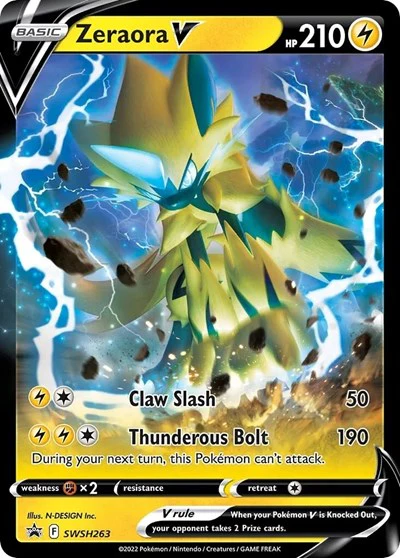 SWSD: Zeraora V - SWSH263 (Holofoil)