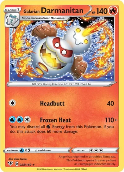SWSH03: Galarian Darmanitan (28) (Reverse Holofoil)