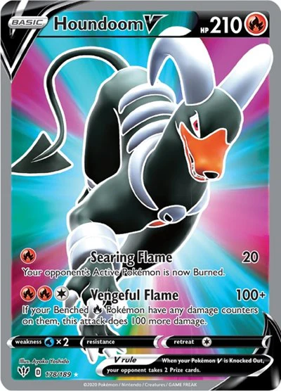 SWSH03: Houndoom V (Full Art) (Holofoil)