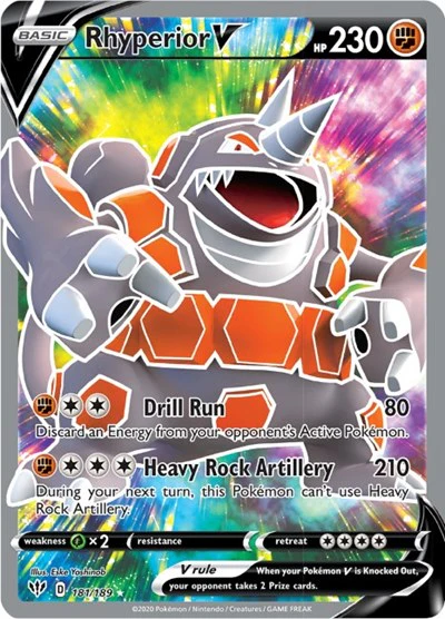 SWSH03: Rhyperior V (Full Art) (Holofoil)